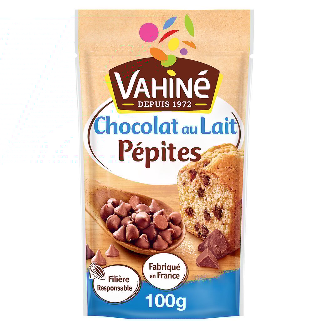 VAHINE Milk Chocolate Chips 100g – For Cookies & Cakes