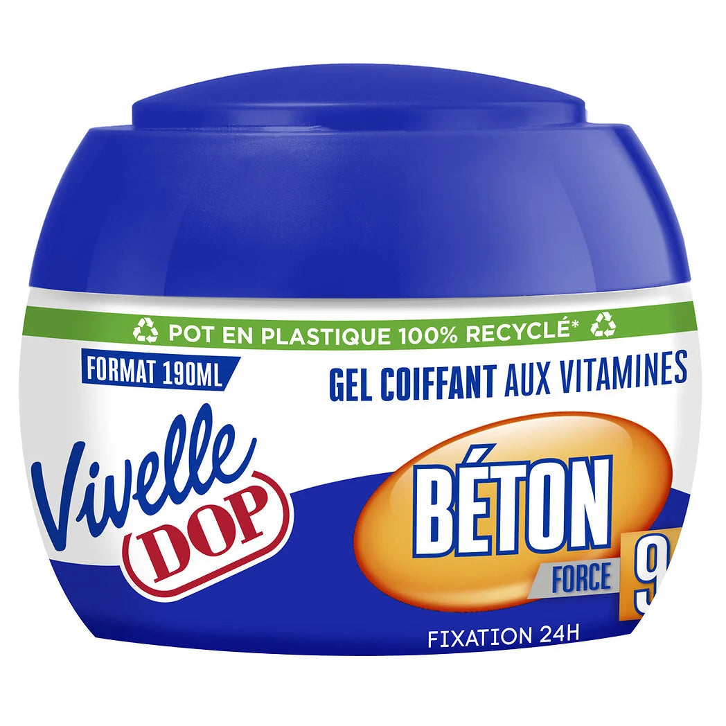 DOP Vivelle D Gel Cheveux Coiffant Fixation Béton 190ml