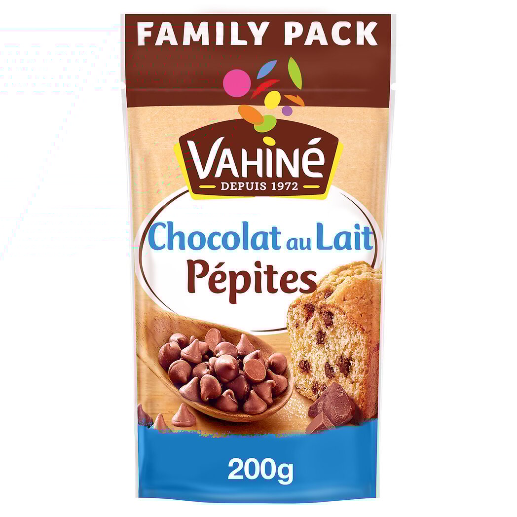 VAHINE Milk Chocolate Chips 200g – For Cookies & Cakes