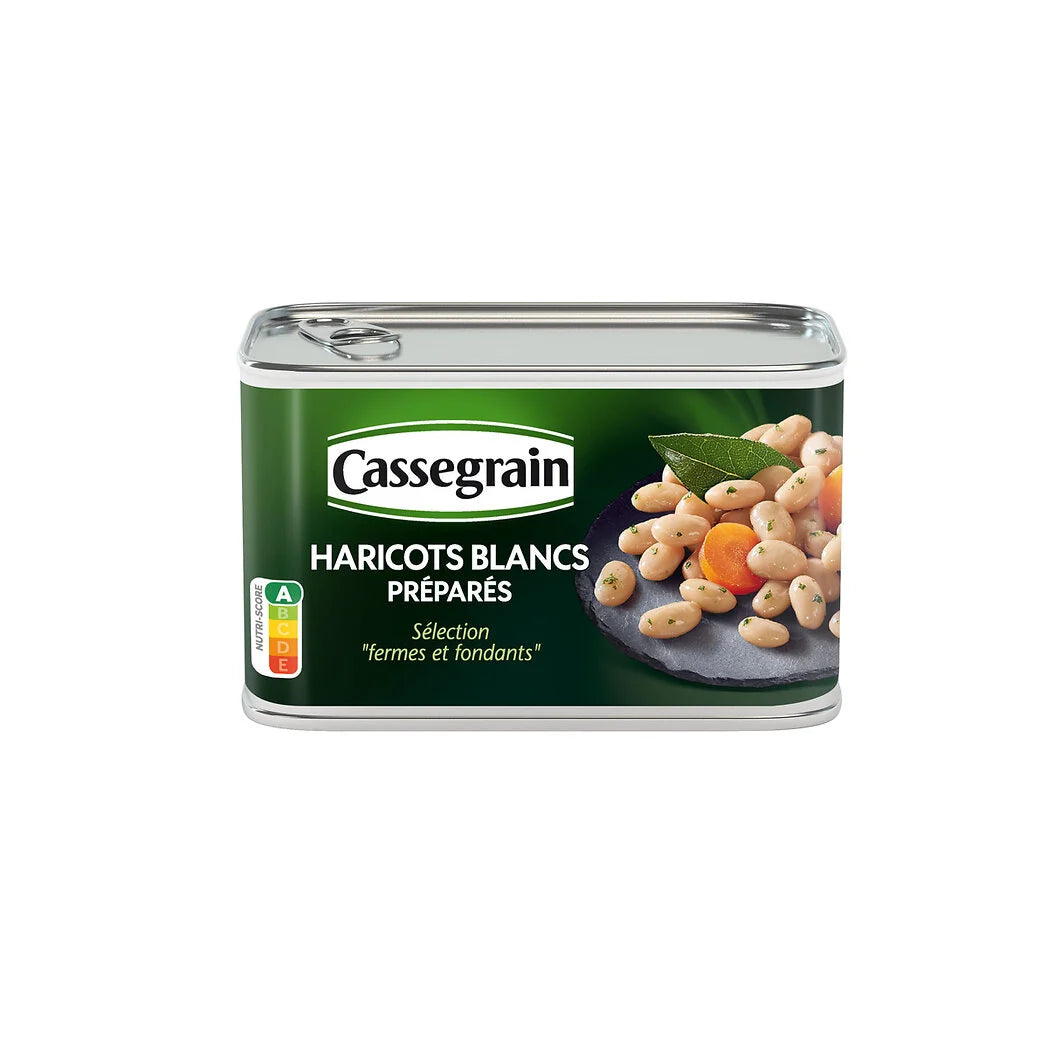 CASSEGRAIN Weiße Bohnen, zubereitet, ausgesuchte und zarte Sorten 250g