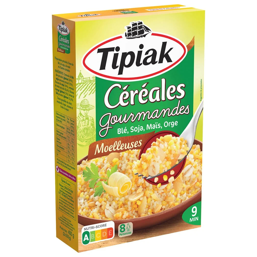 TIPIAK Gourmet Cereals – Mix of Wheat, Soy, Corn, Barley 400g