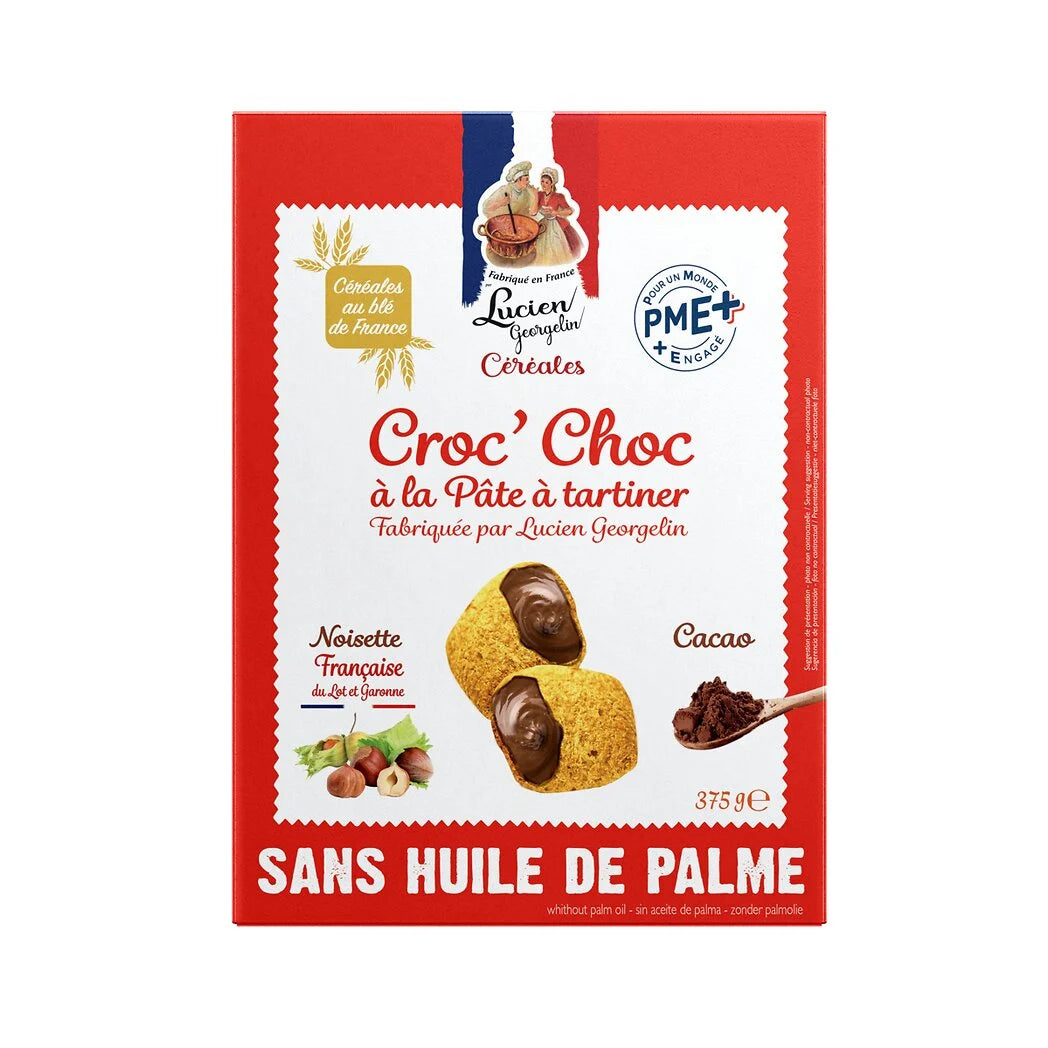 LUCIEN GEORGELIN Céréales "Croc'Choc" à la pâte à tartiner 375 g