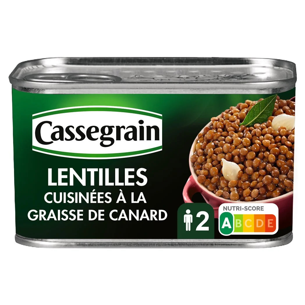 CASSEGRAIN Linsen südwärts zubereitet 410g