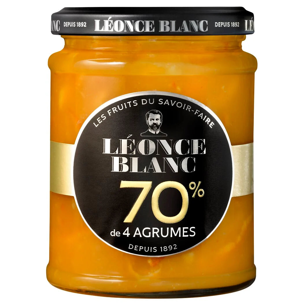 LEONCE BLANC Confiture aux 4 agrumes 70% 320g