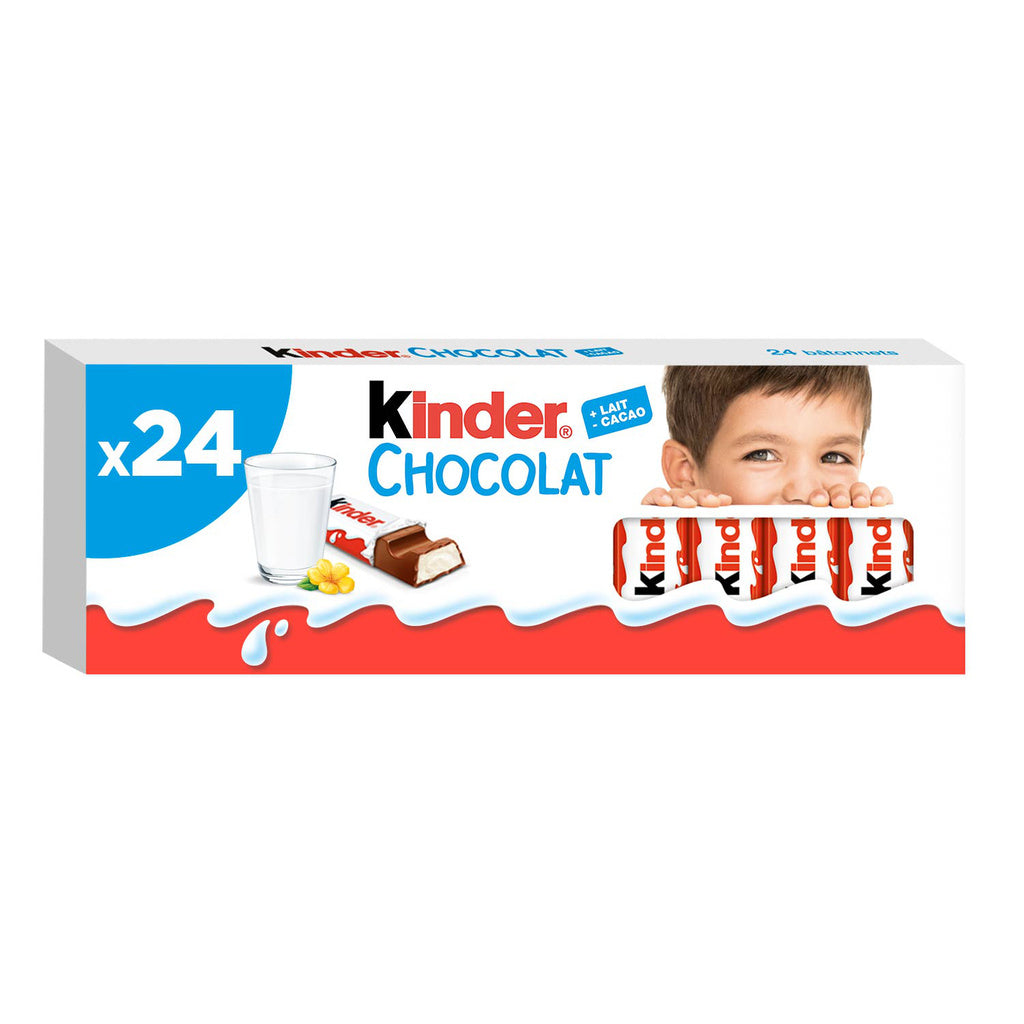 KINDER Chocolat - Barre chocolatée x24 - 300g