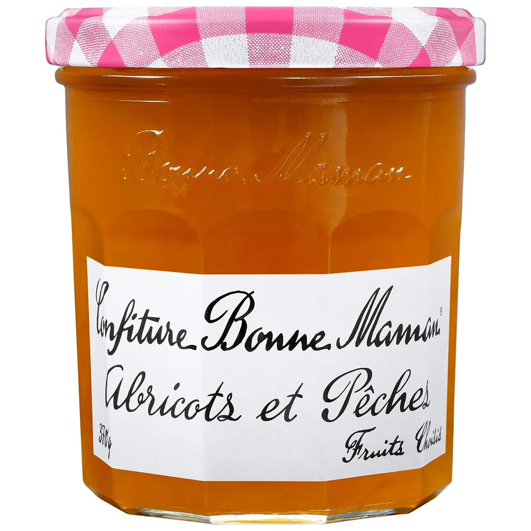 BONNE MAMAN Confiture abricot pêche 370g