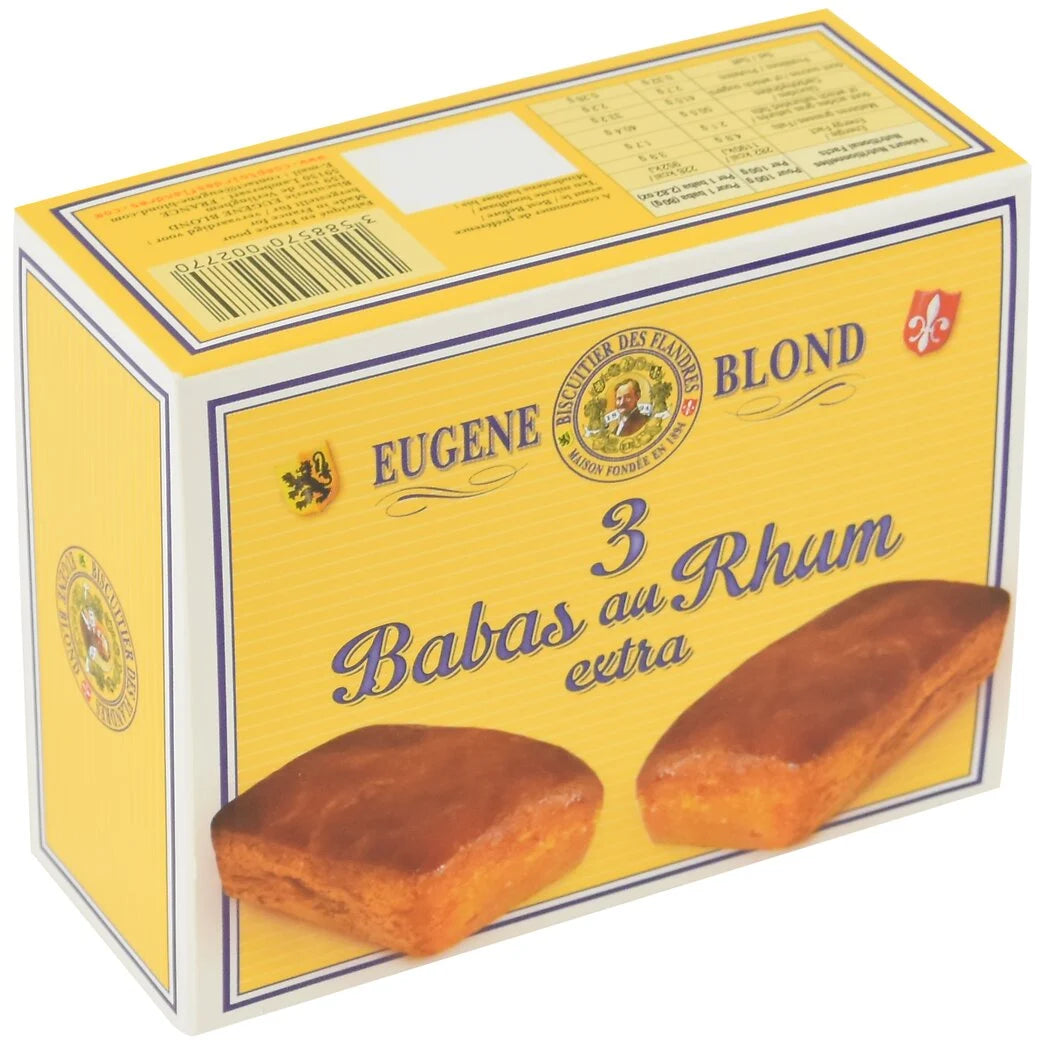EUGENE BLOND Baba au rhum 3x80g