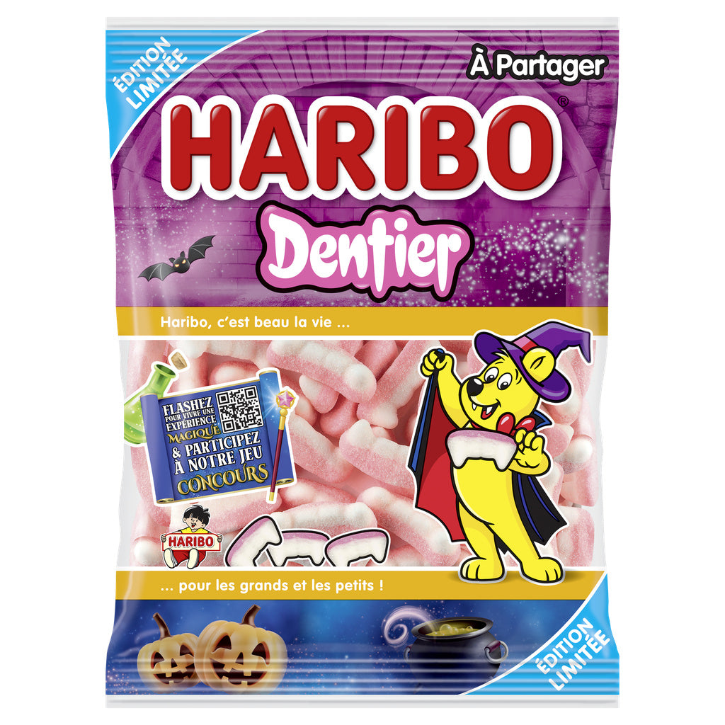 HARIBO Bonbons Dentier Halloween 220g