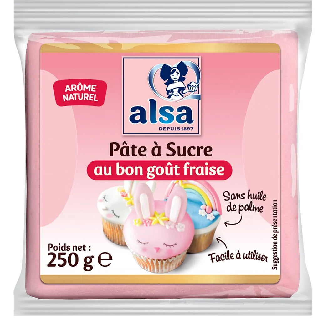 ALSA Fondant Erdbeergeschmack 250g