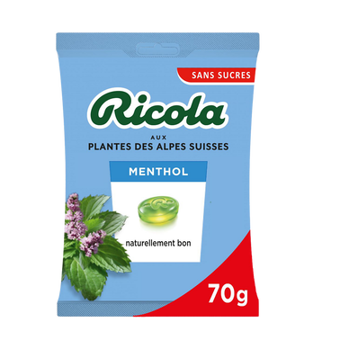 RICOLA Swiss Herbal Candy Menthol Sugar-Free with Sweetener 70g