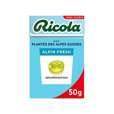 RICOLA Alpine Fresh Sugar-Free Candy with Sweetener 50g