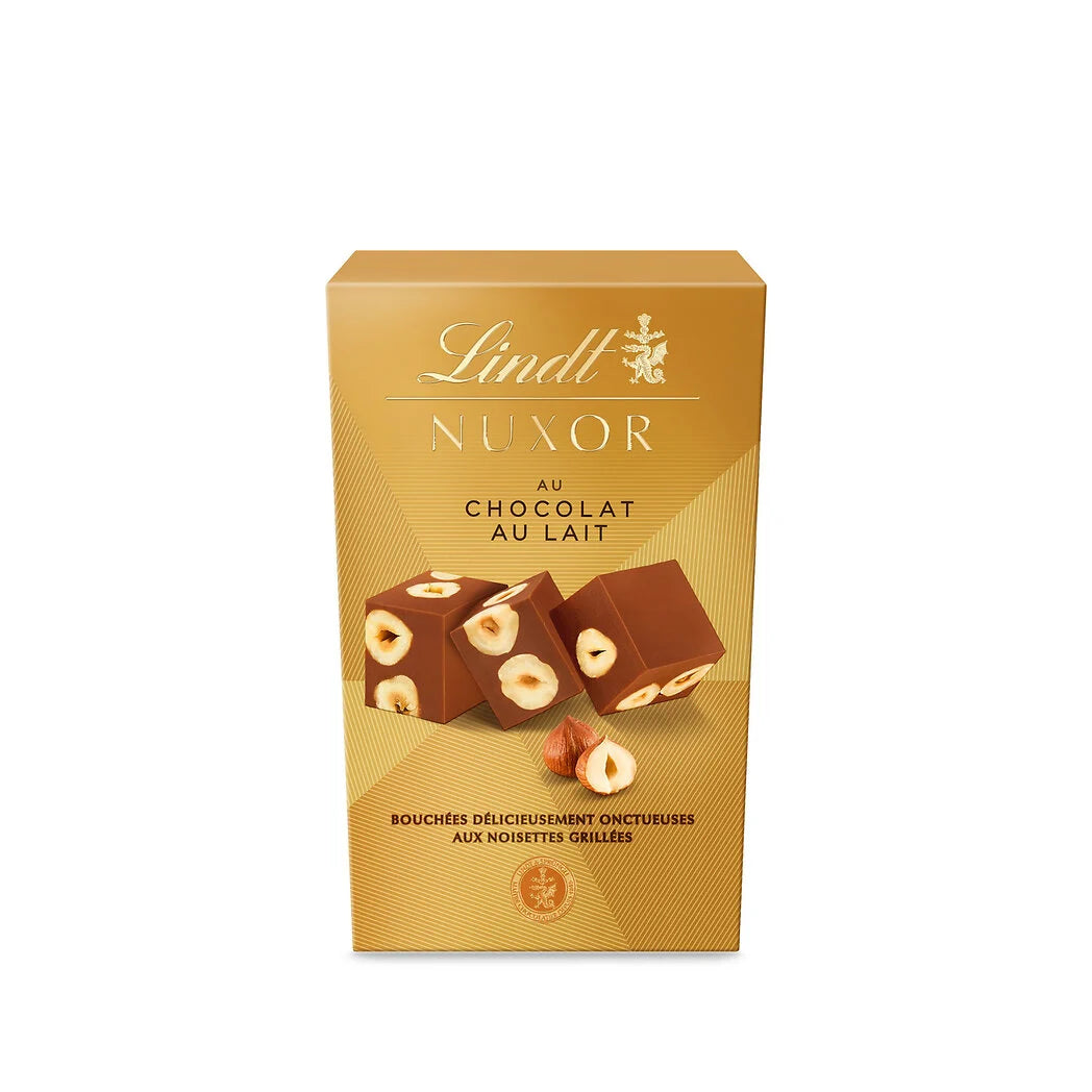 LINDT Milchschokoladen-Bouchées mit gerösteten Haselnüssen - Nuxor 150g