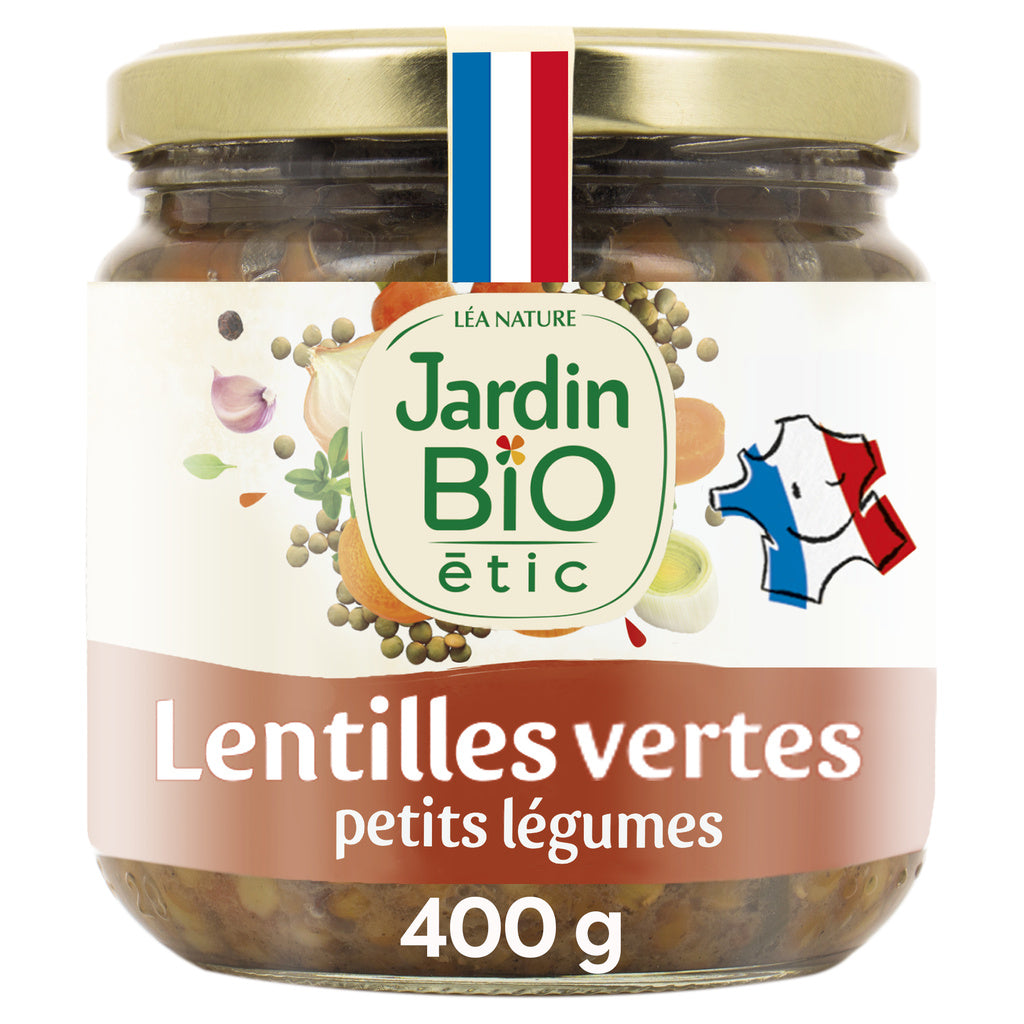 JARDIN BIO Organic Green Lentils with Vegetables 400g