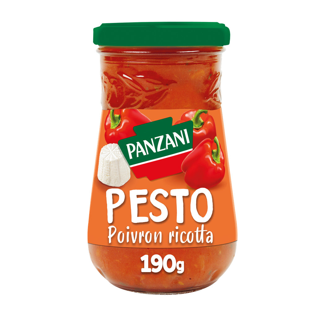 PANZANI Sauce pesto poivrons ricotta 190g
