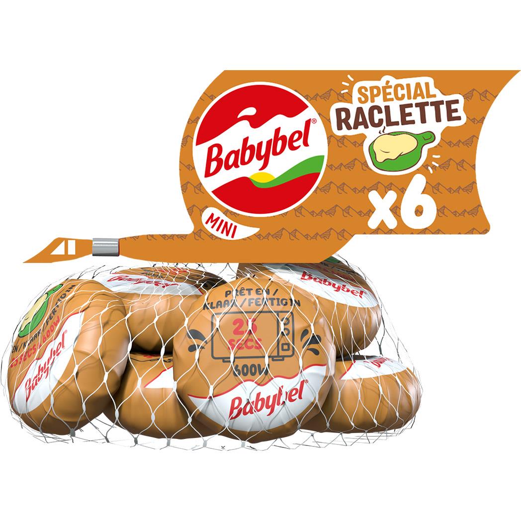 BABYBEL Mini Babybel - Mini fromages spécial raclette 6X20g