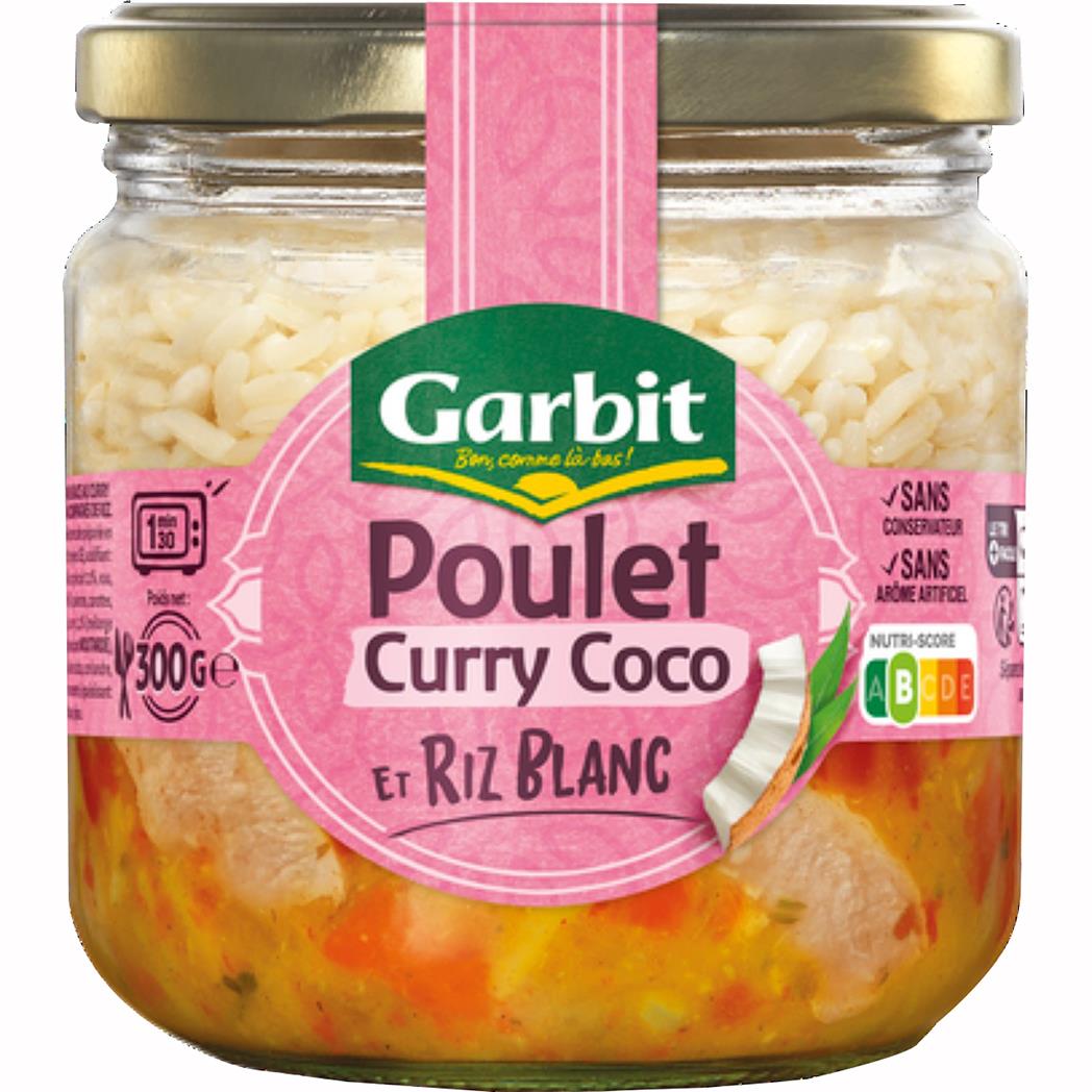 GARBIT Chicken Curry Coconut with White Rice 300g