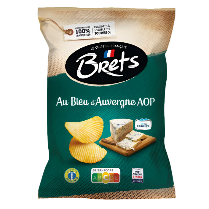 BRETS Wavy Chips – Auvergne Blue Cheese AOP Flavor 125g