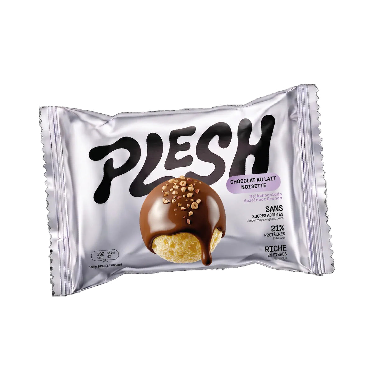 PLESH bille croustillant chocolat au lait noisette 100g