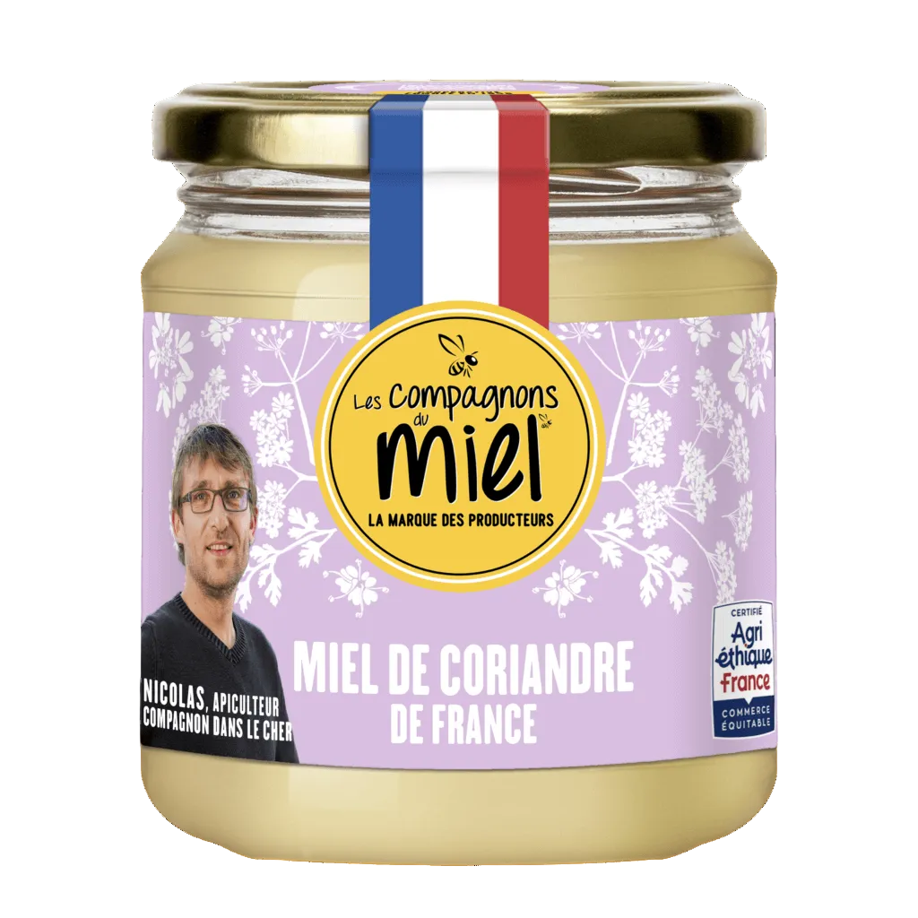 LES COMPAGNONS DU MIEL Miel de Coriandre de France 375g