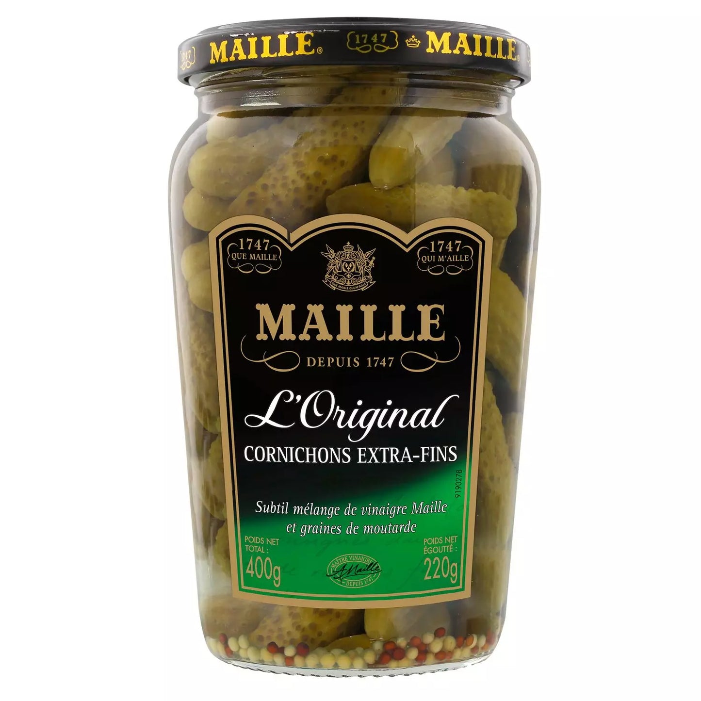 MAILLE Cornichons Extra Flossen 220g