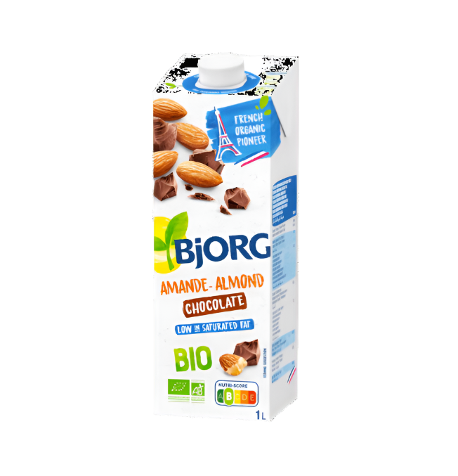 BJORG Organic chocolate almond milk 1L