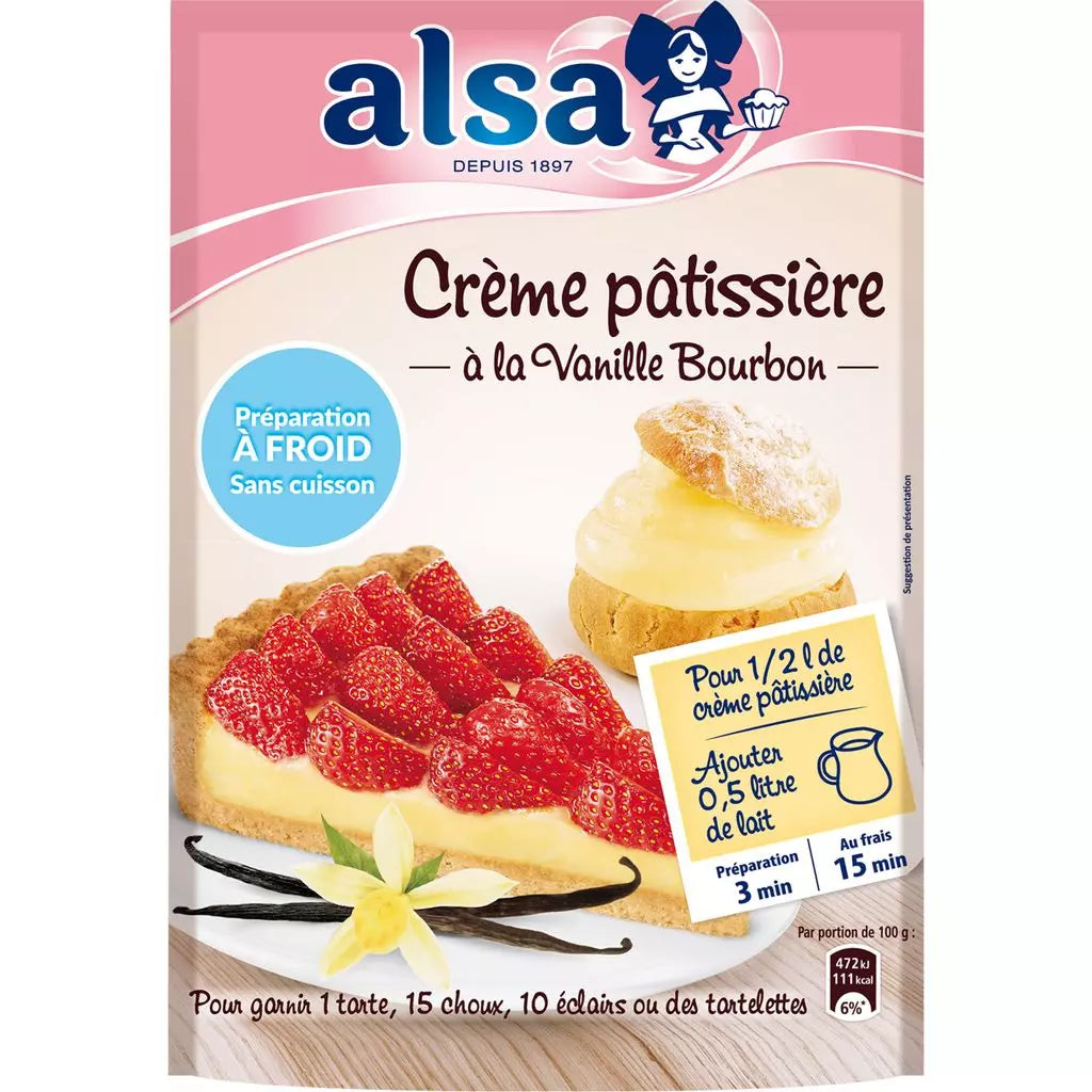 ALSA Crème Patissière à la Vanille Bourbon 125g