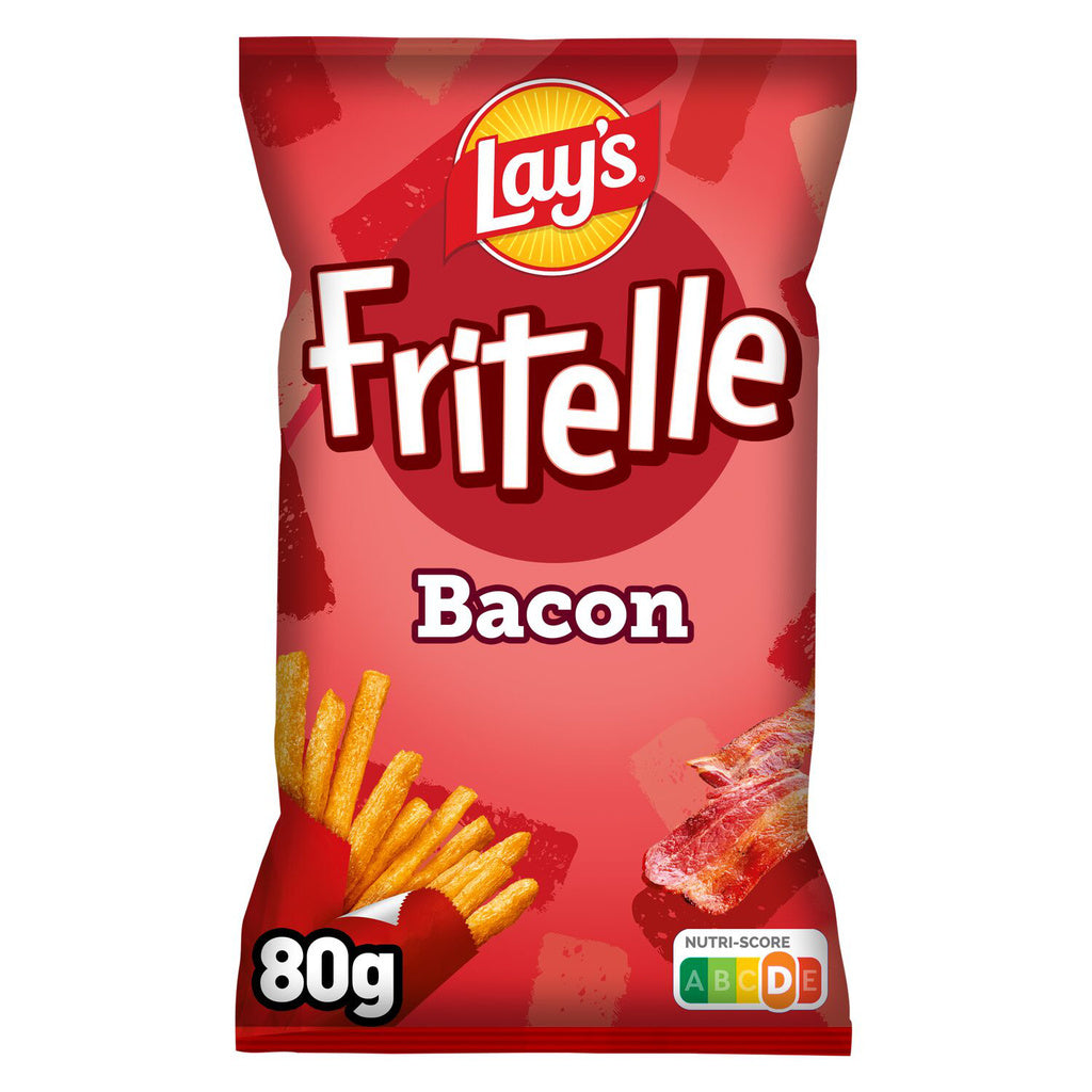LAY'S Fritelle - Biscuits apéritifs saveur bacon 80g