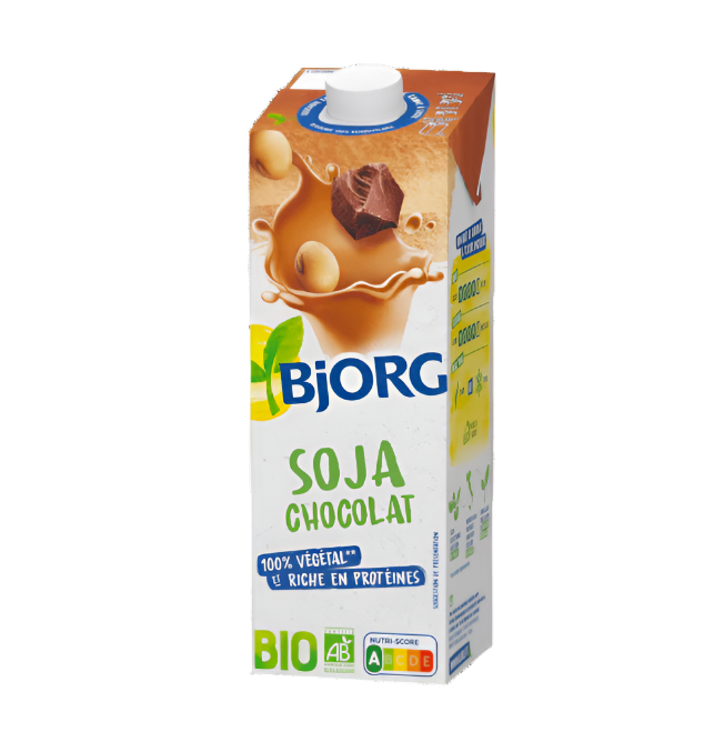 BJORG Organic chocolate soy plant-based drink 1L