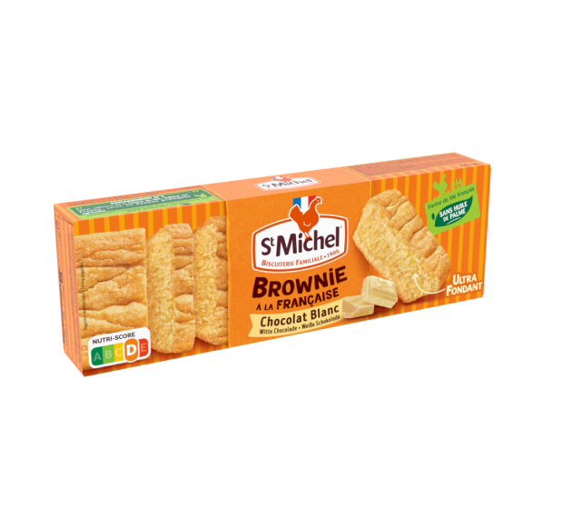 ST MICHEL Brownie chocolat blanc à partager 240g