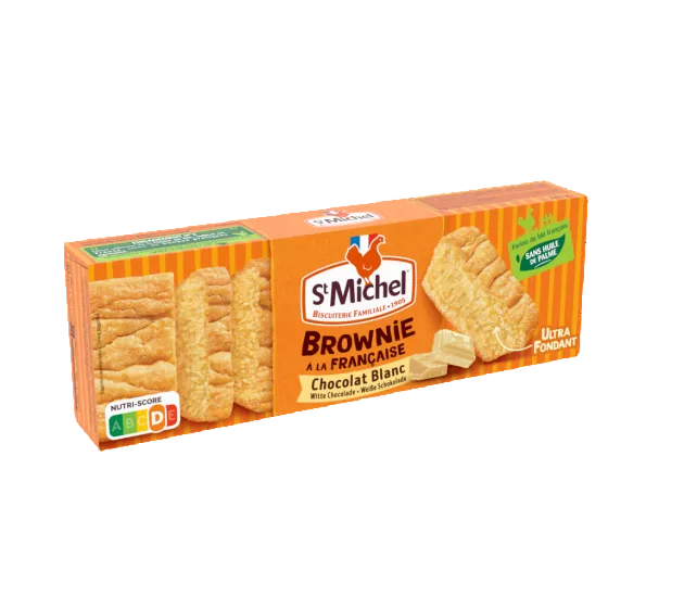ST MICHEL Brownie chocolat blanc à partager 240g
