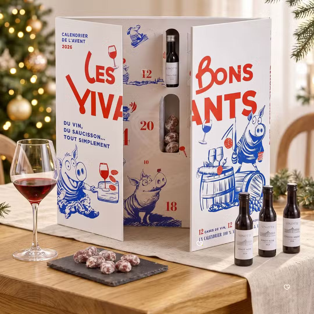 LES BONS VIVANTS Calendrier de l'Avent Saucisson & Vin 2026
