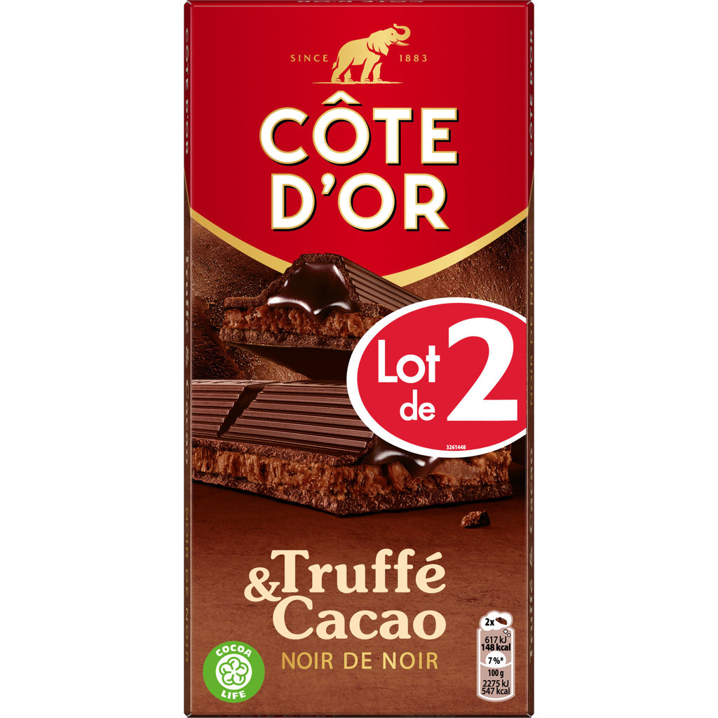 COTE D'OR Cote d'or bouchée blanc praliné 2x190g