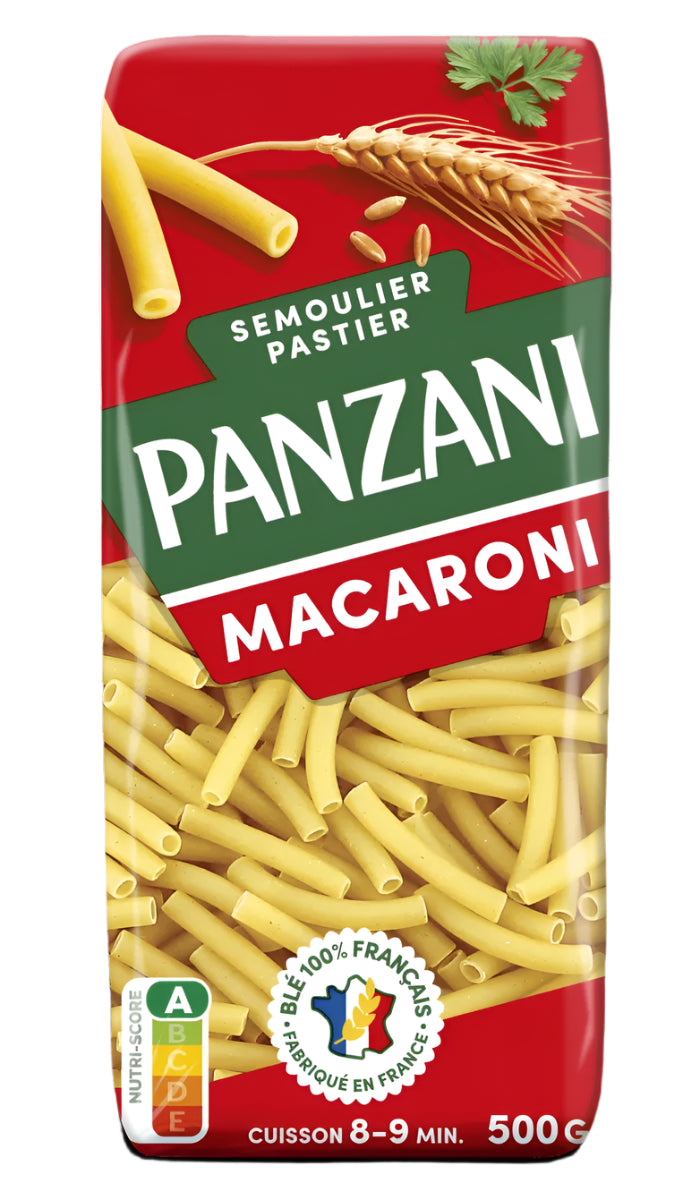 PANZANI Macaroni – Made with 100% French Wheat – 500g