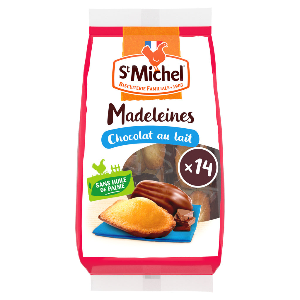 ST MICHEL Madeleines nappées au chocolat au lait 350g