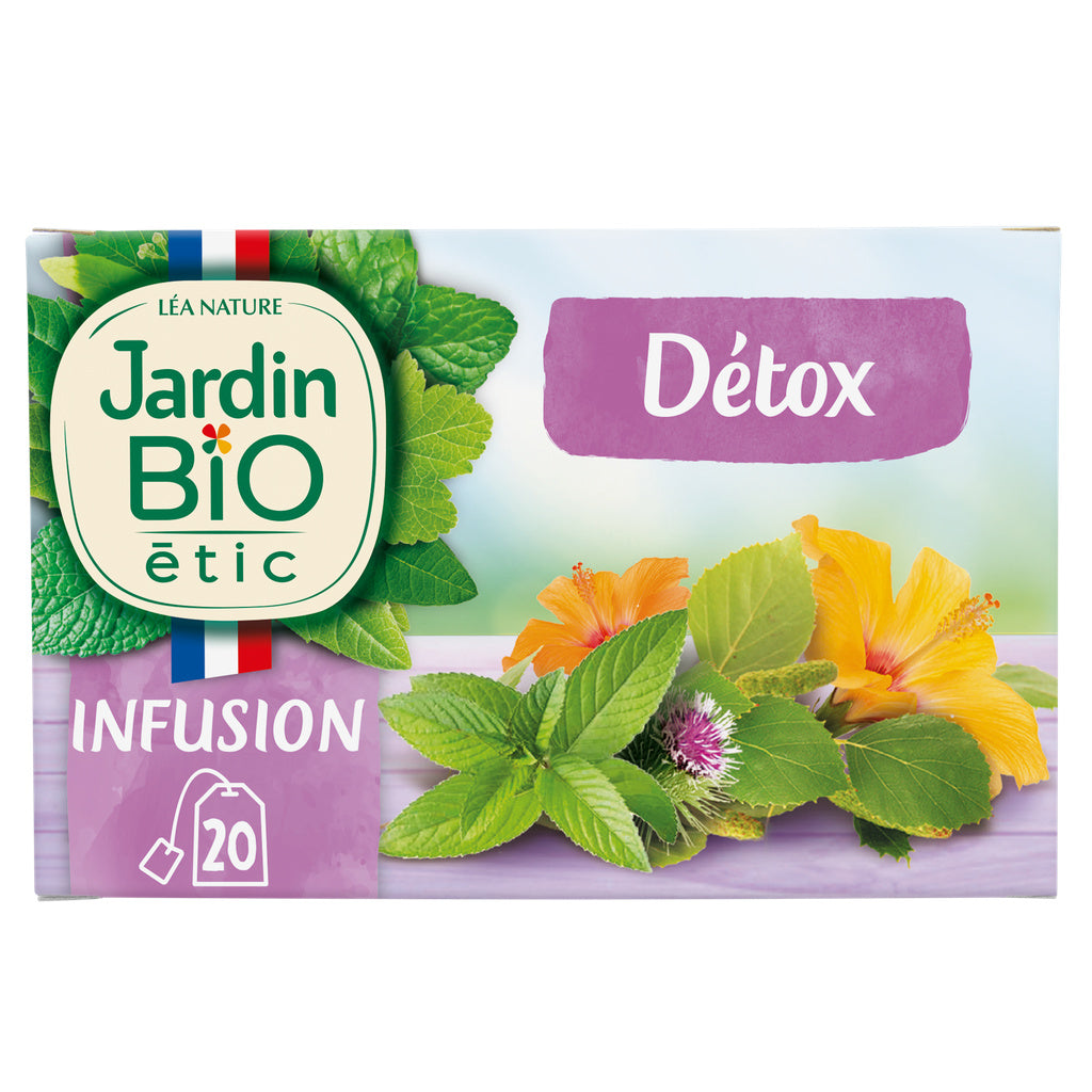 JARDIN BIO Organic Detox Herbal Tea (20 Tea Bags)