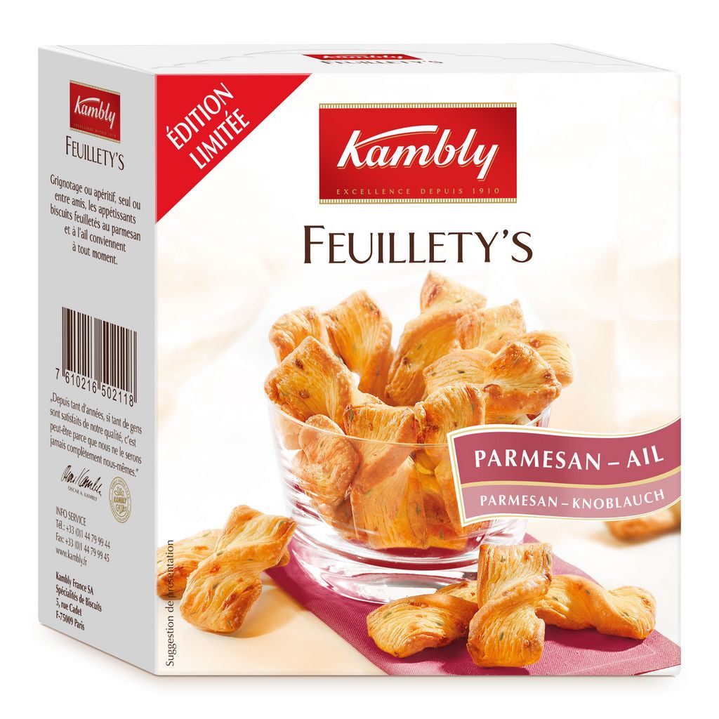 KAMBLY Kekse Knoblauch und Parmesan 80g