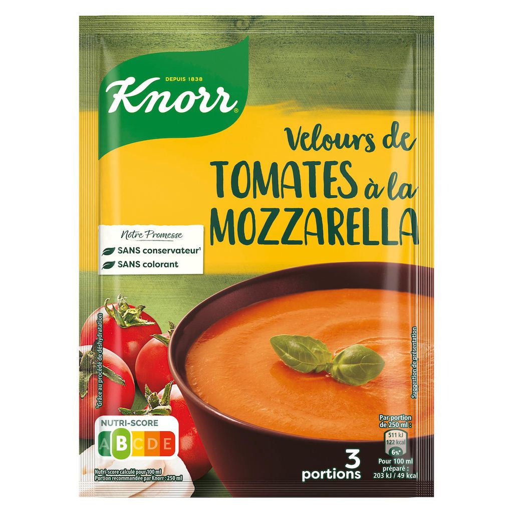 KNORR Samtige Tomatensuppe mit Mozzarella 96g