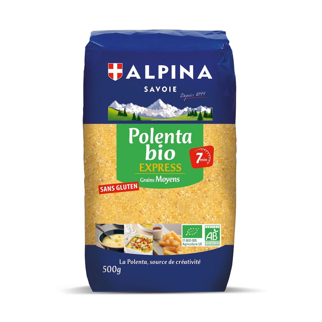 ALPINA savoie Polenta bio express grains moyens sans gluten 500g