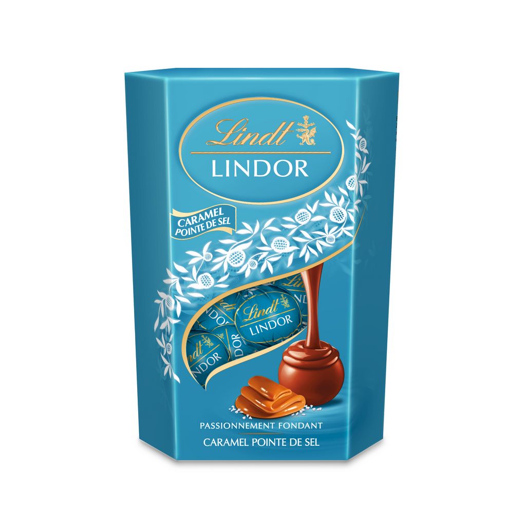 LINDT Milk Chocolate Bites Filled with Salted Caramel 200g