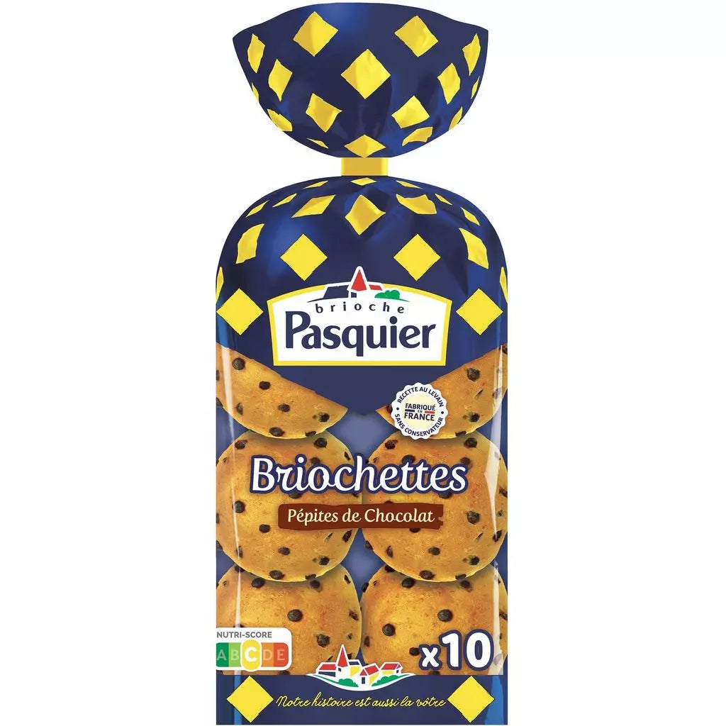 PASQUIER Brioche Rolls with Chocolate Chips 400g*