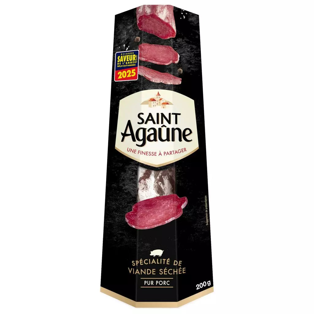 SAINT AGAUNE Trockene Wurst aus gepökeltem Fleisch 200g