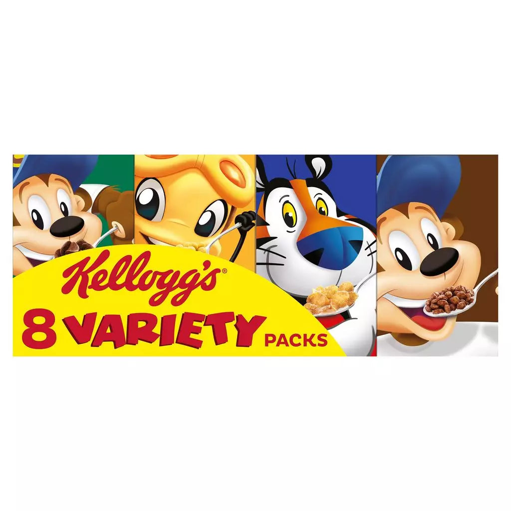 KELLOGG'S Cereals – 8 varieties of individual mini packs 8x25g