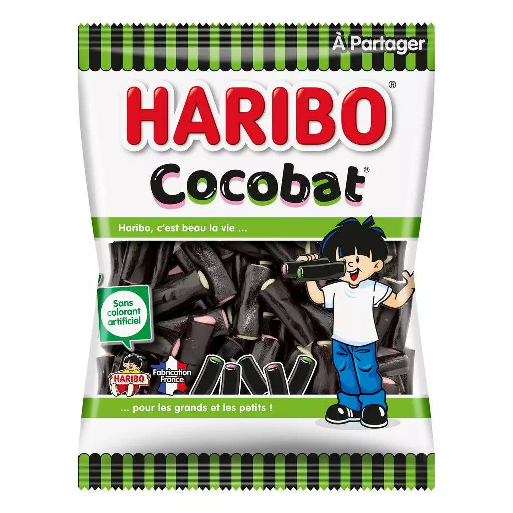 HARIBO Cocobat Licorice Gummy Candies 300g