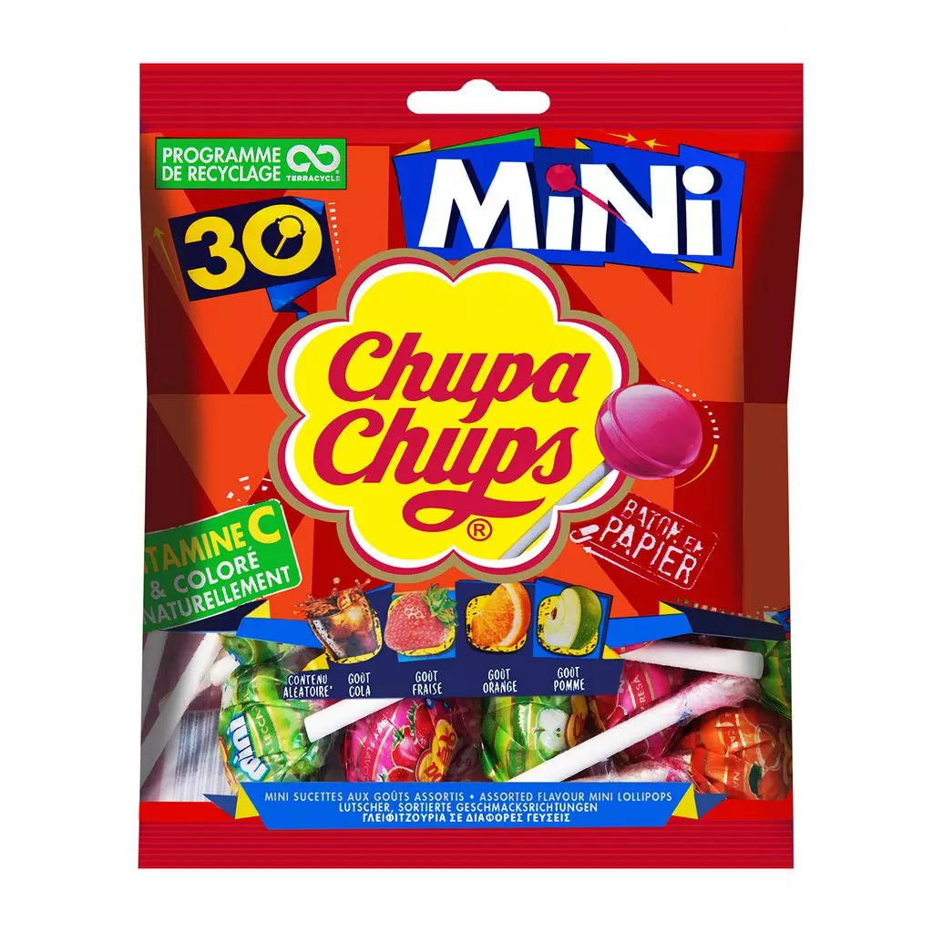CHUPA CHUPS Mini Fruit Lollipops 30 ChupaChups 180g