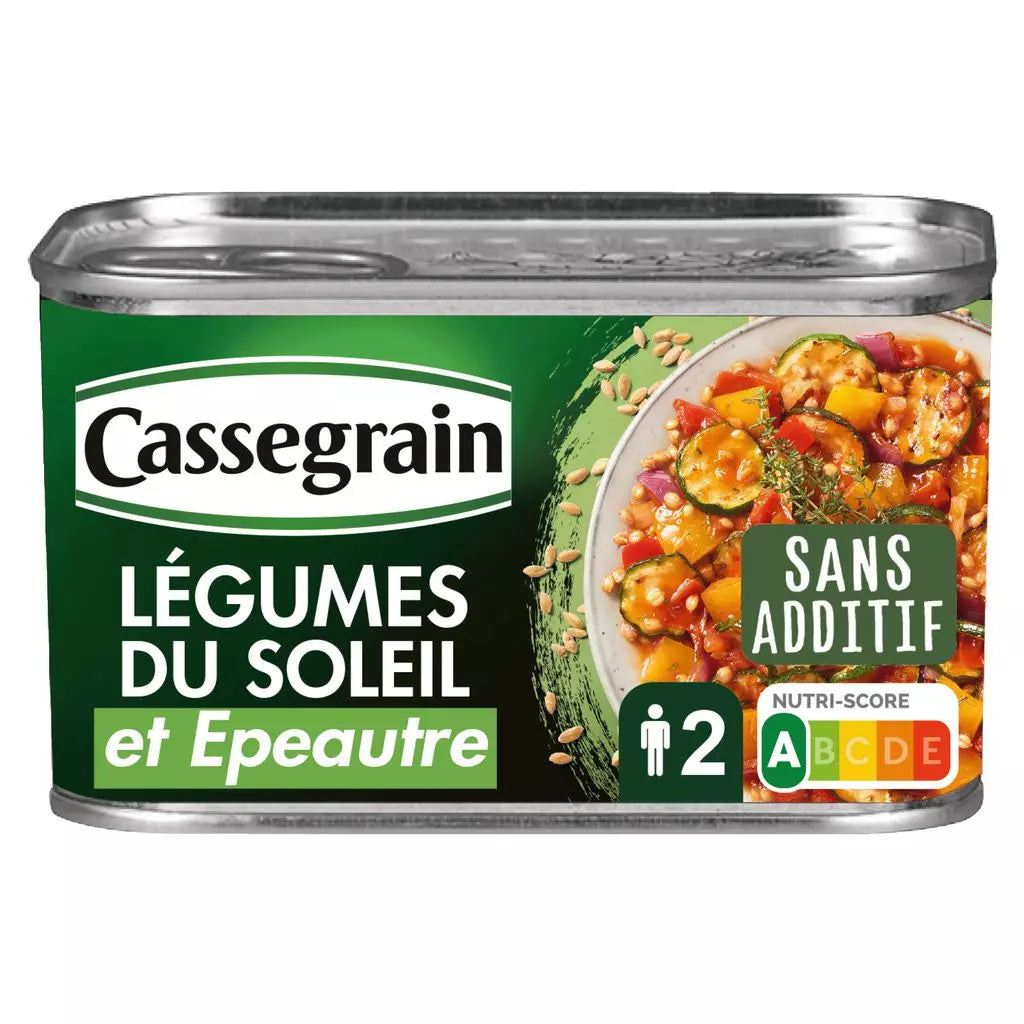 Cassegrain Légumes du soleil et épeautre 375g