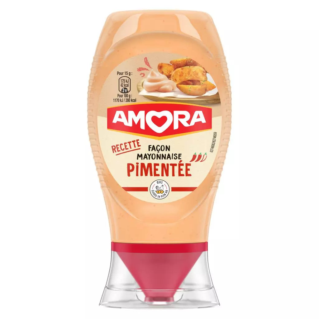 AMORA Spicy-Style Mayonnaise Flexible Bottle – 253g