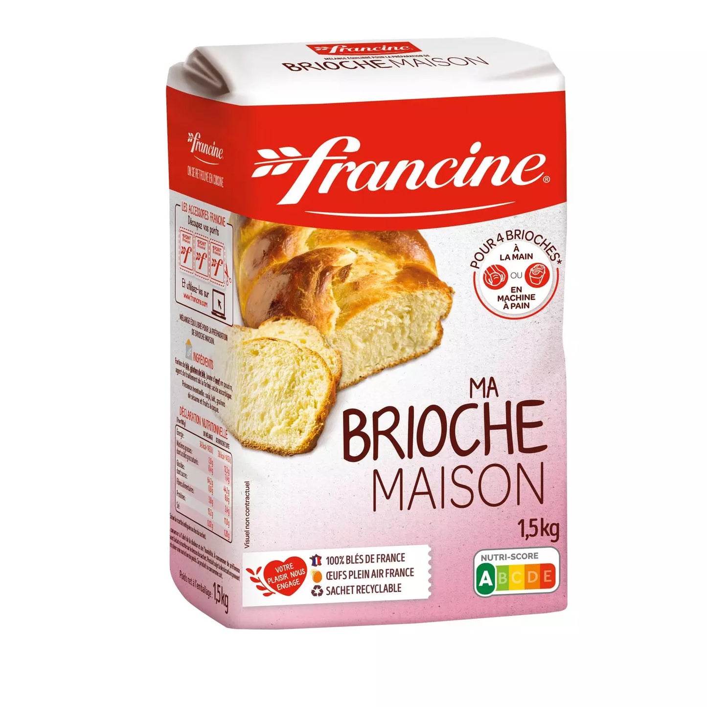 FRANCINE Hausgemachtes Briochemehl 1,5kg
