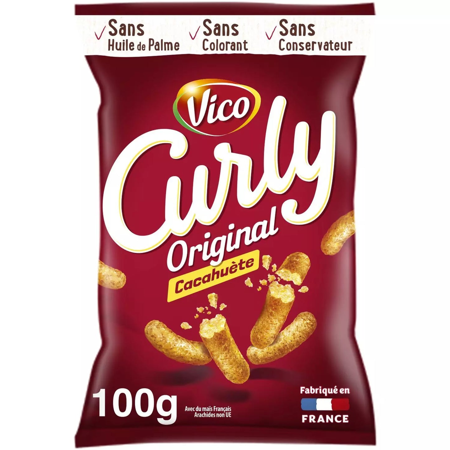 VICO Curly Original Erdnuss-Snack 100g