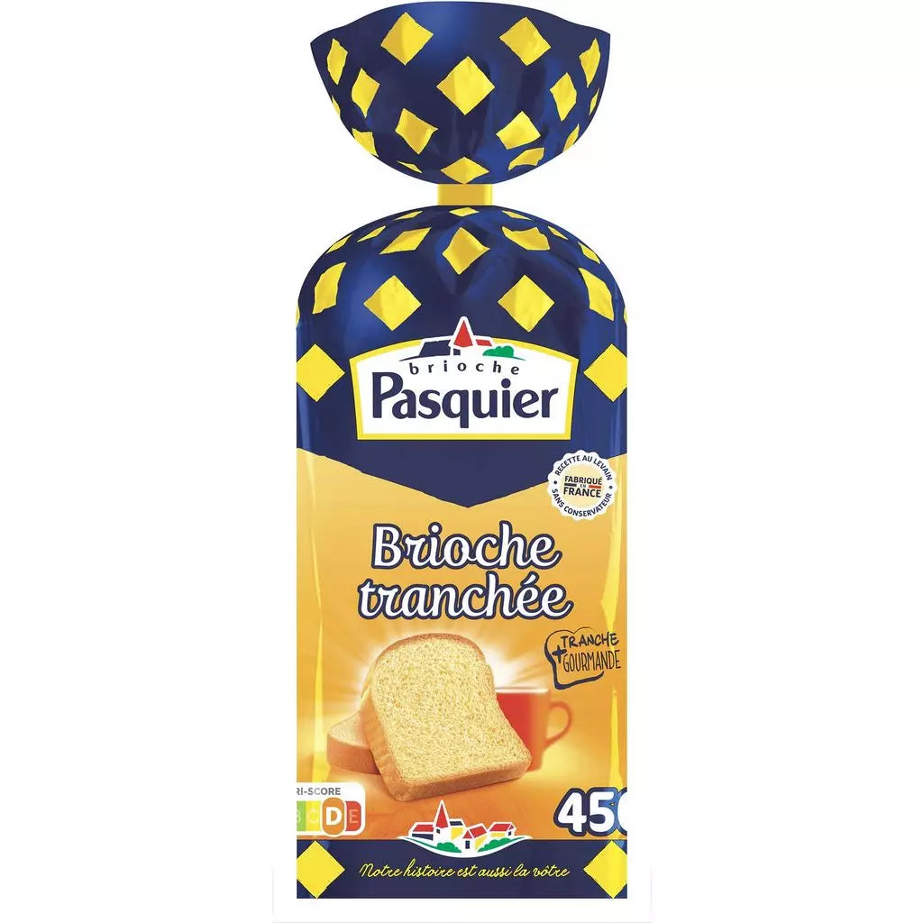 PASQUIER Sliced Gourmet Brioche 450g