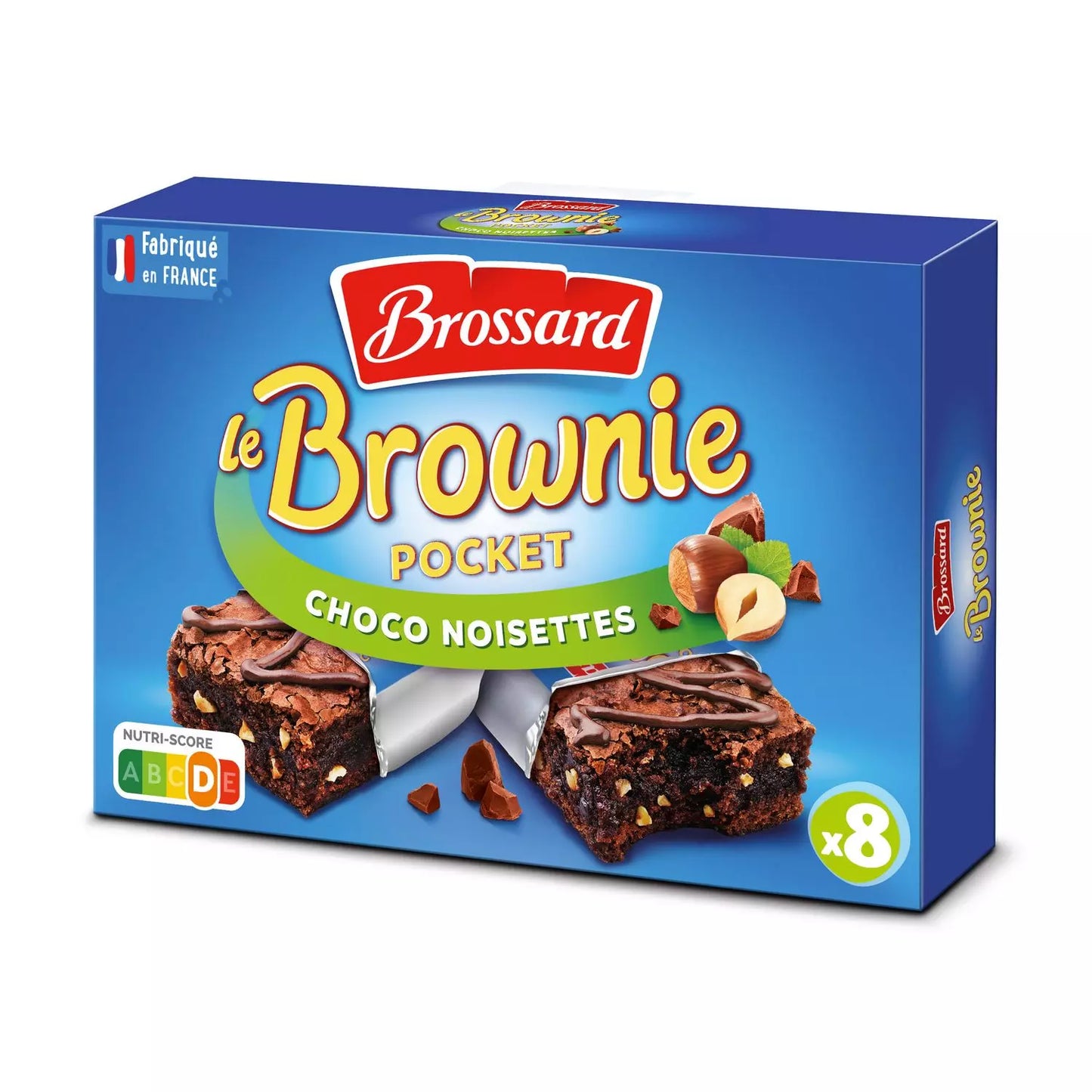 BROSSARD Pocket Brownie mit Schokolade und Haselnüssen 240g
